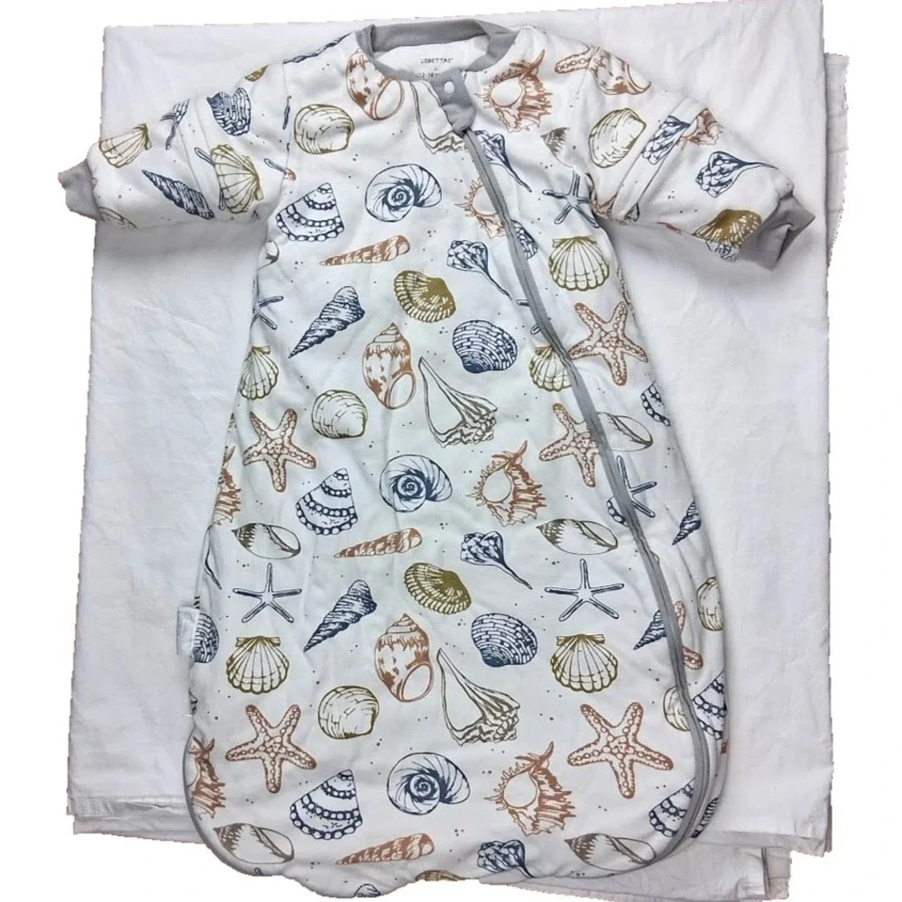 Usbettas 12 18 Mo SeaShell 2.5 Tog Quilted Sleep Sack Thermostatic Detachable